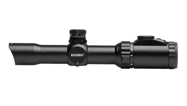 UTG MRC 1-8x28mm Riflescope (30mm Tube, IE, BG4 Reticle, Includes ACCU-SYNC Rings)