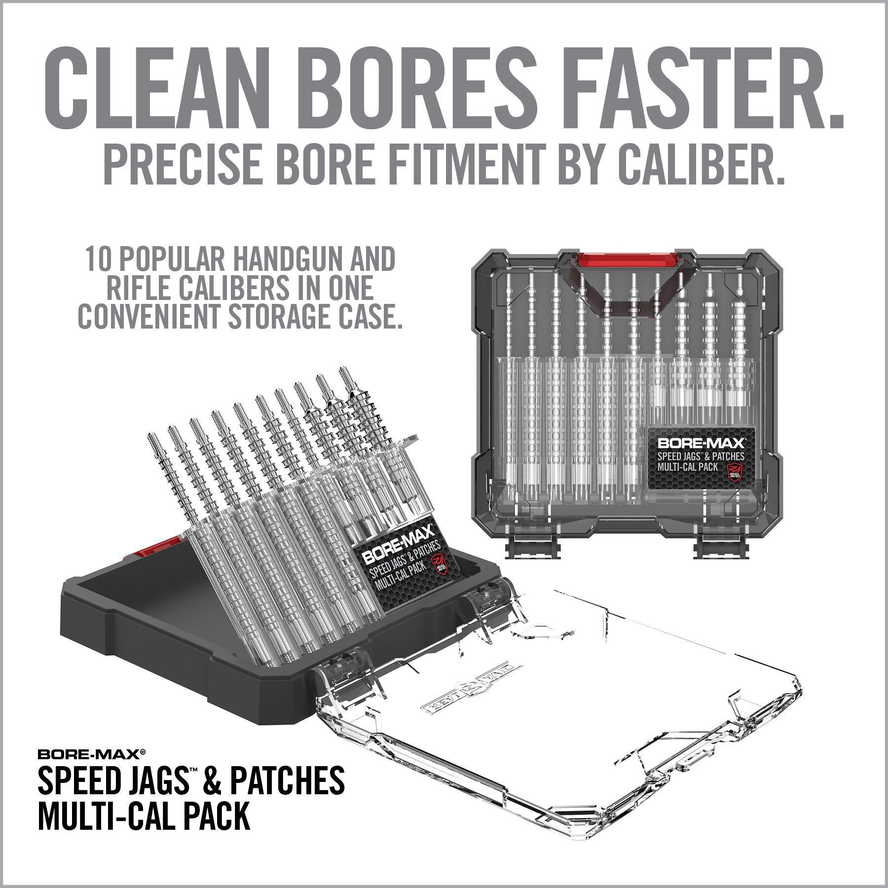 12 Image for Bore-Max® Speed Jags™ & Patches Multi-Cal Pack-Real Avid