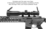UTG OP3 4-16x44mm Compact Riflescope (30mm Tube, AO, IE, Glass UMOA Reticle)