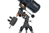 Celestron Astromaster 130EQ Telescope with Phone Adapter & T-Adapter/ Barlow