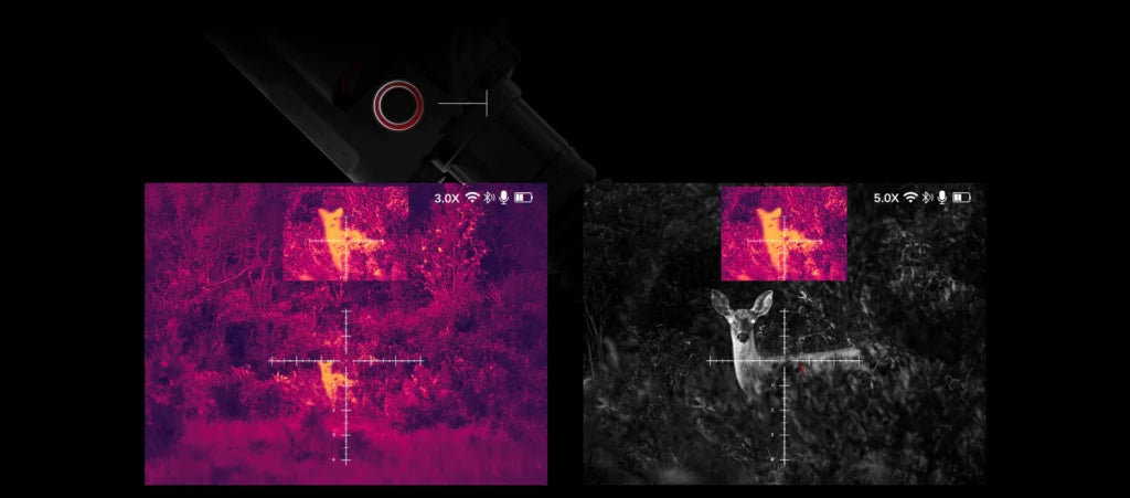 Arken ThermNight TNC225R 1.0 Multispectral Scope (Thermal & Night Vision, LRF, Ballistic Calculator, 256x192, 25mm)