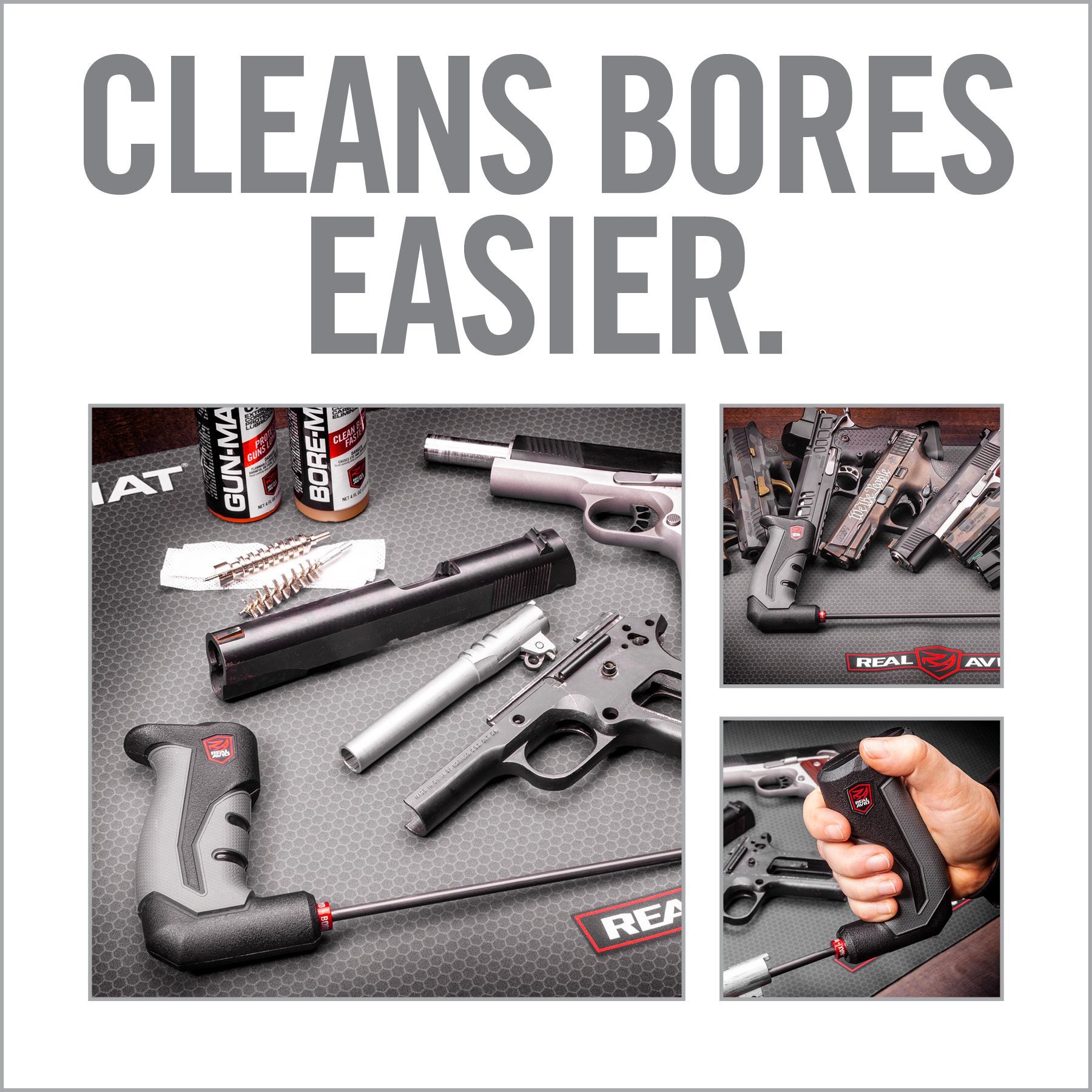 9th Image for Bore-Max® Smart Rod® – .22 – .45 cal 9″ Carbon Fiber - Real Avid