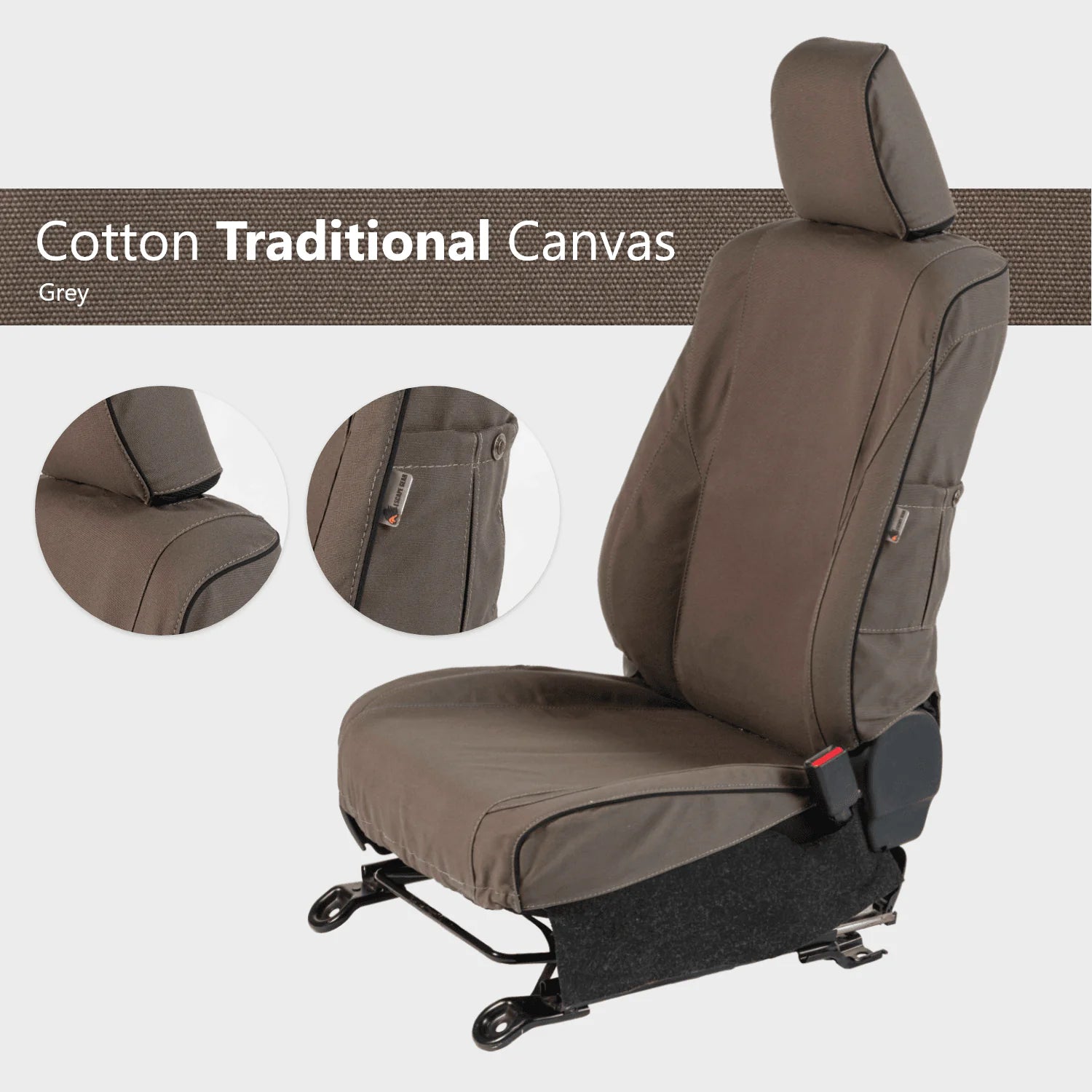 Escape Gear Seat Cover Ford Everest XLS/XLT (2015–2022) - 2 Fronts + 60/40 Bench (Driver Lumbar)