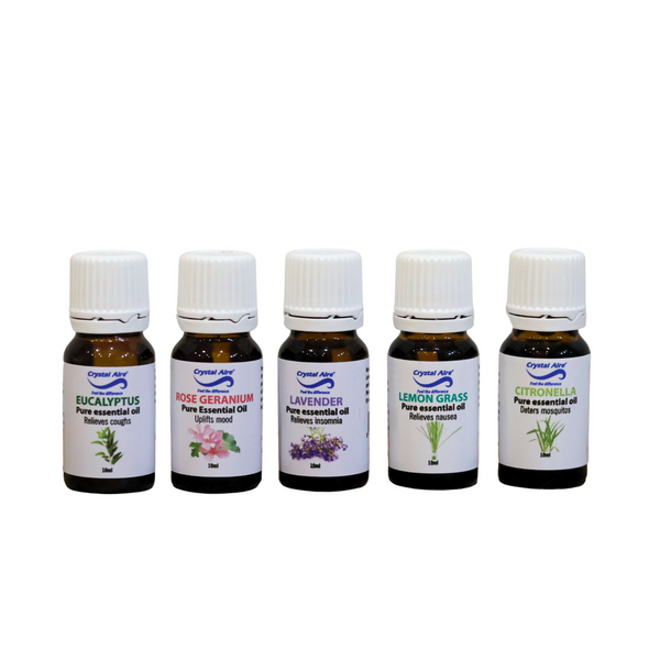 Crystal Aire 5 Pack 10ml Assorted Essential Oils