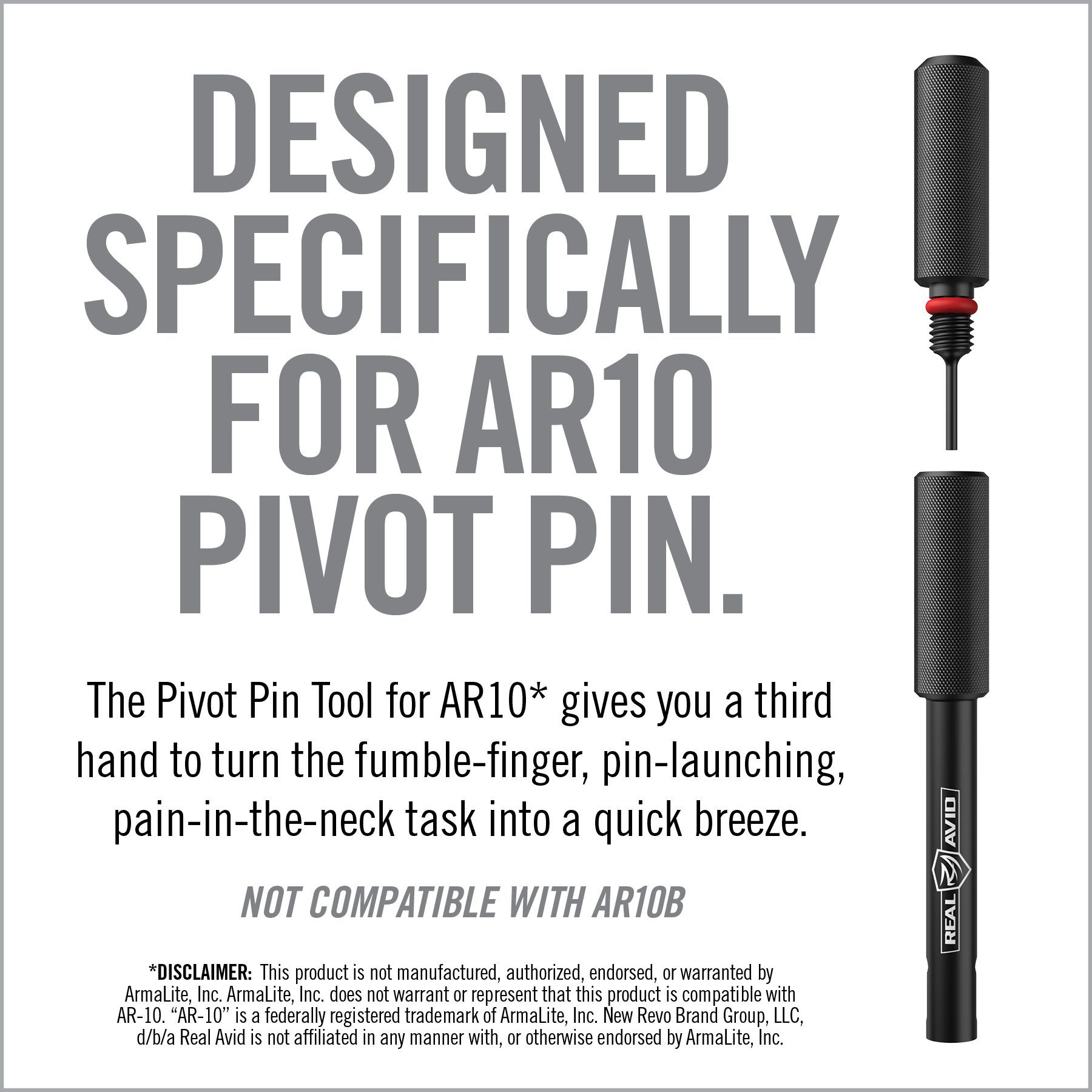 4th Image for Pivot Pin Tool For AR10* - Real Avid