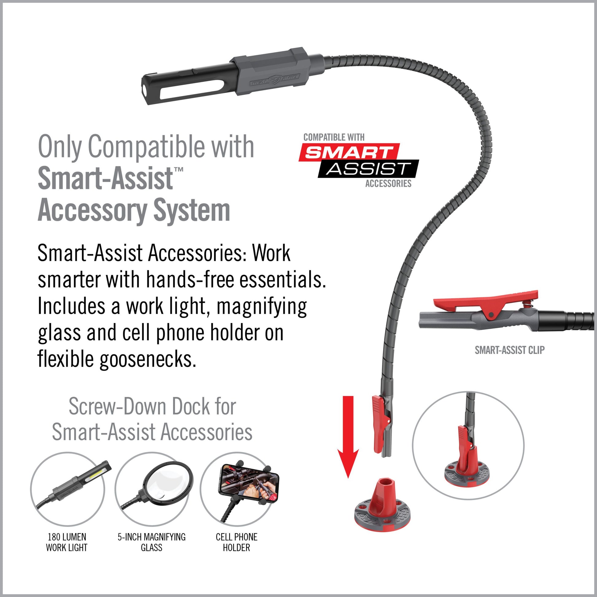 3rd Image for Smart-Assist™ – Surface Mount 3-Pack - Real Avid