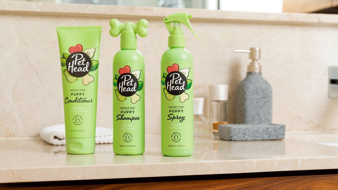 Mucky Pup collection in bathroom setting