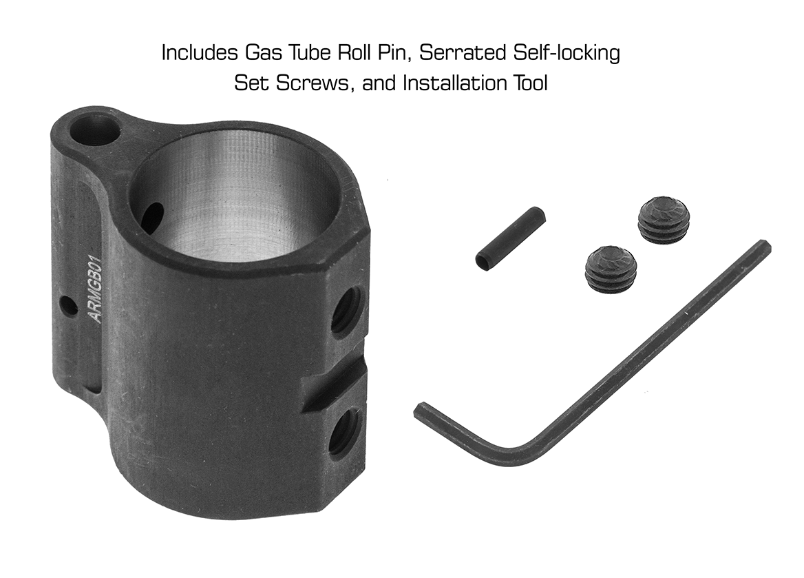 UTG AR15 Micro Gas Block .750" ID Steel Matte Black