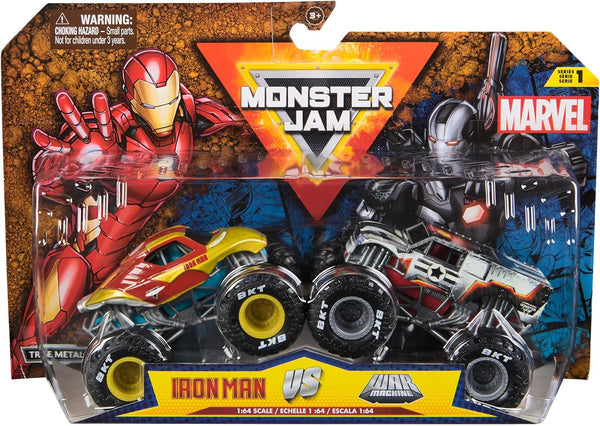 Monster Jam Marvel Iron Man vs. War Machine (2-Pack)