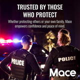 3-IN-1 Tear Gas Enhanced Mace Police Pepper Spray, ideal self defense  for women, 12 ft range, rugged police-ready housing with clip, Made in the USA
