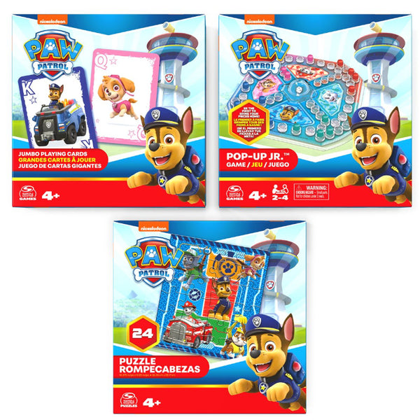 Paw Patrol Game Bundle(3 Pack - Design May Vary)