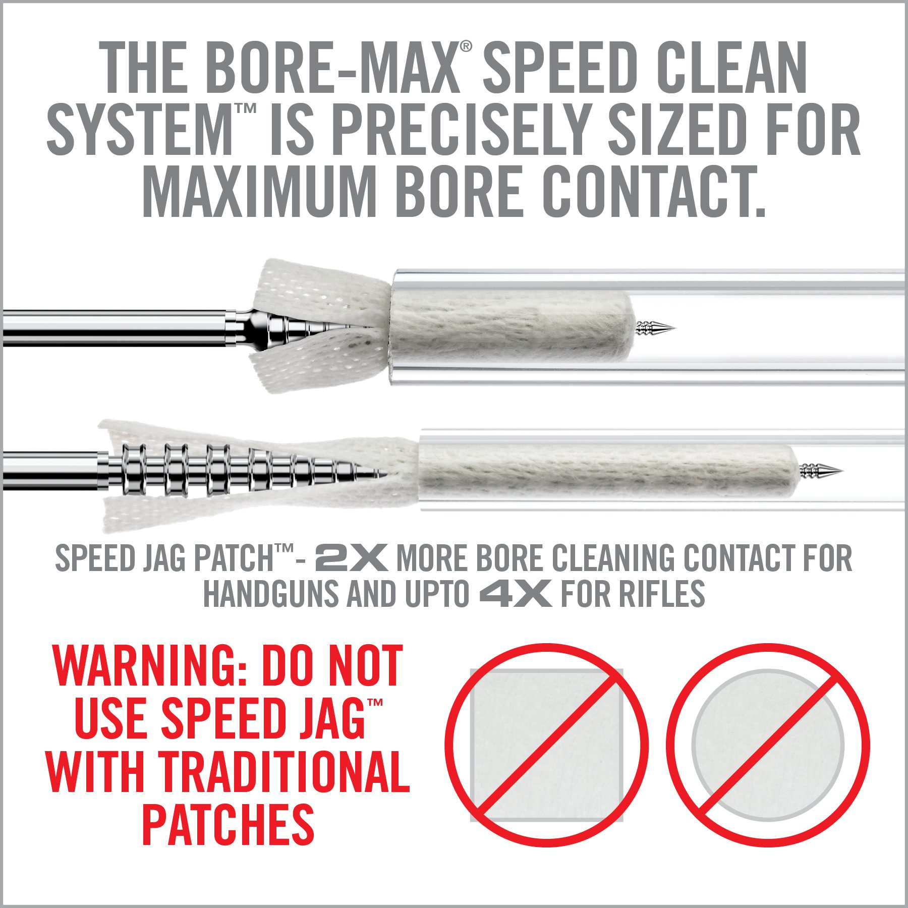 6 Image for Bore-Max® Speed Jags™ & Patches Multi-Cal Pack-Real Avid