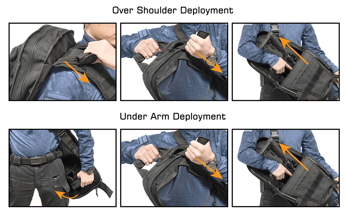 UTG 34" Alpha Battle Carrier Rapid Deployment Pack Black