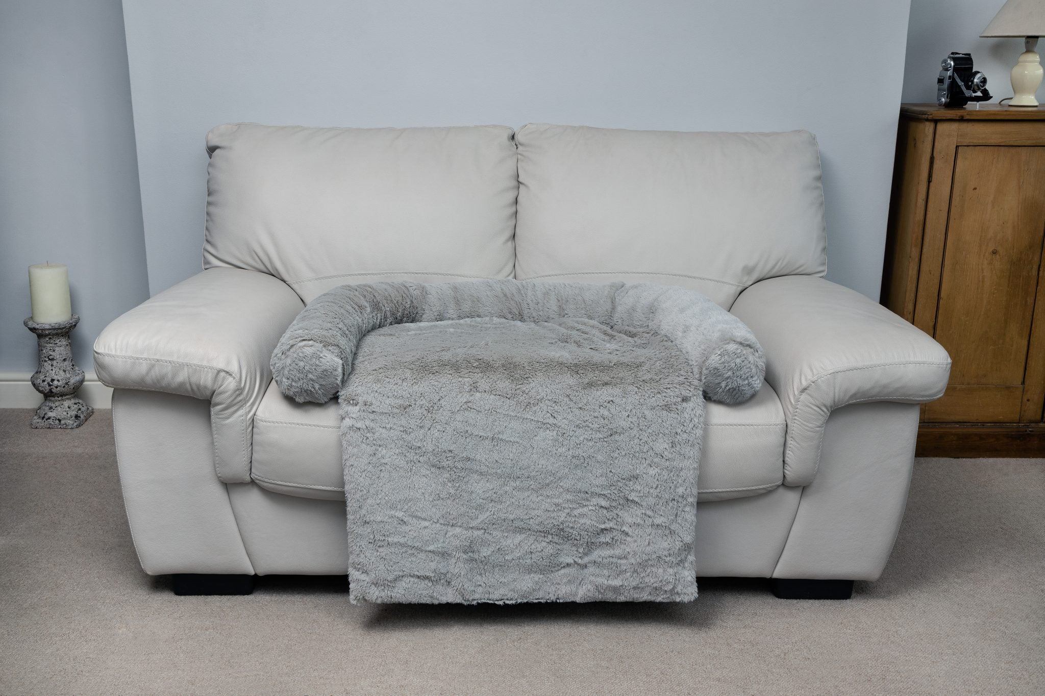 Calming Sofa Snuggler Blanket Bed Grey - Small - Image 3