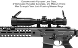 UTG OP3 3-12x44mm Compact Riflescope (30mm Tube, AO, IE, Glass UMOA Reticle)