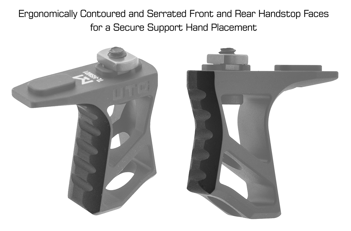 UTG M-LOK Ultra Slim Handstop Matte Black