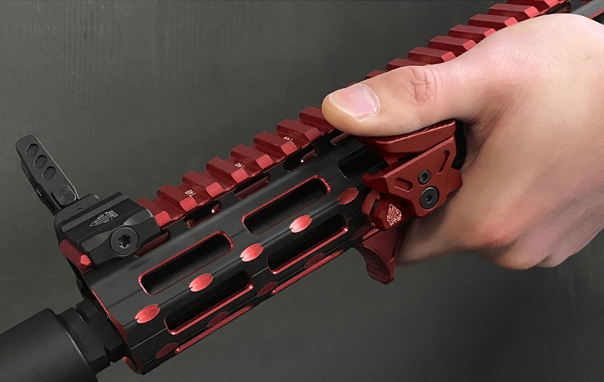 UTG Angled Index Mount M-LOK Matte Red