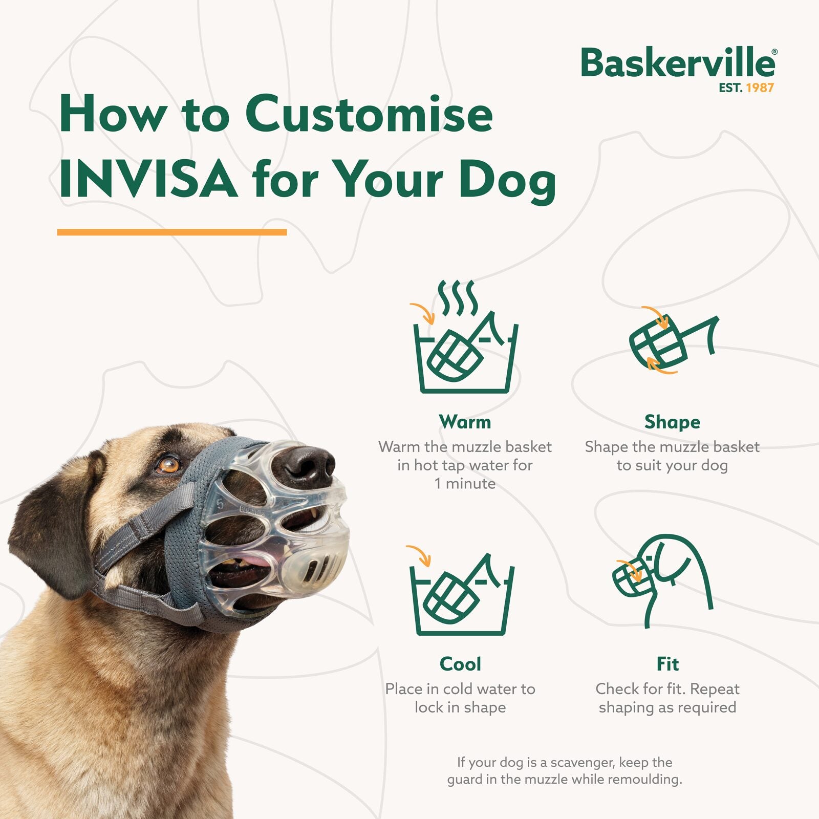 Company of Animals Baskerville Invisa Muzzle (Size 6)