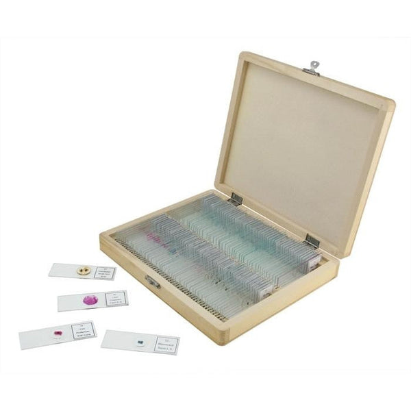 100 Piece Prepared Microscope Slide Kit