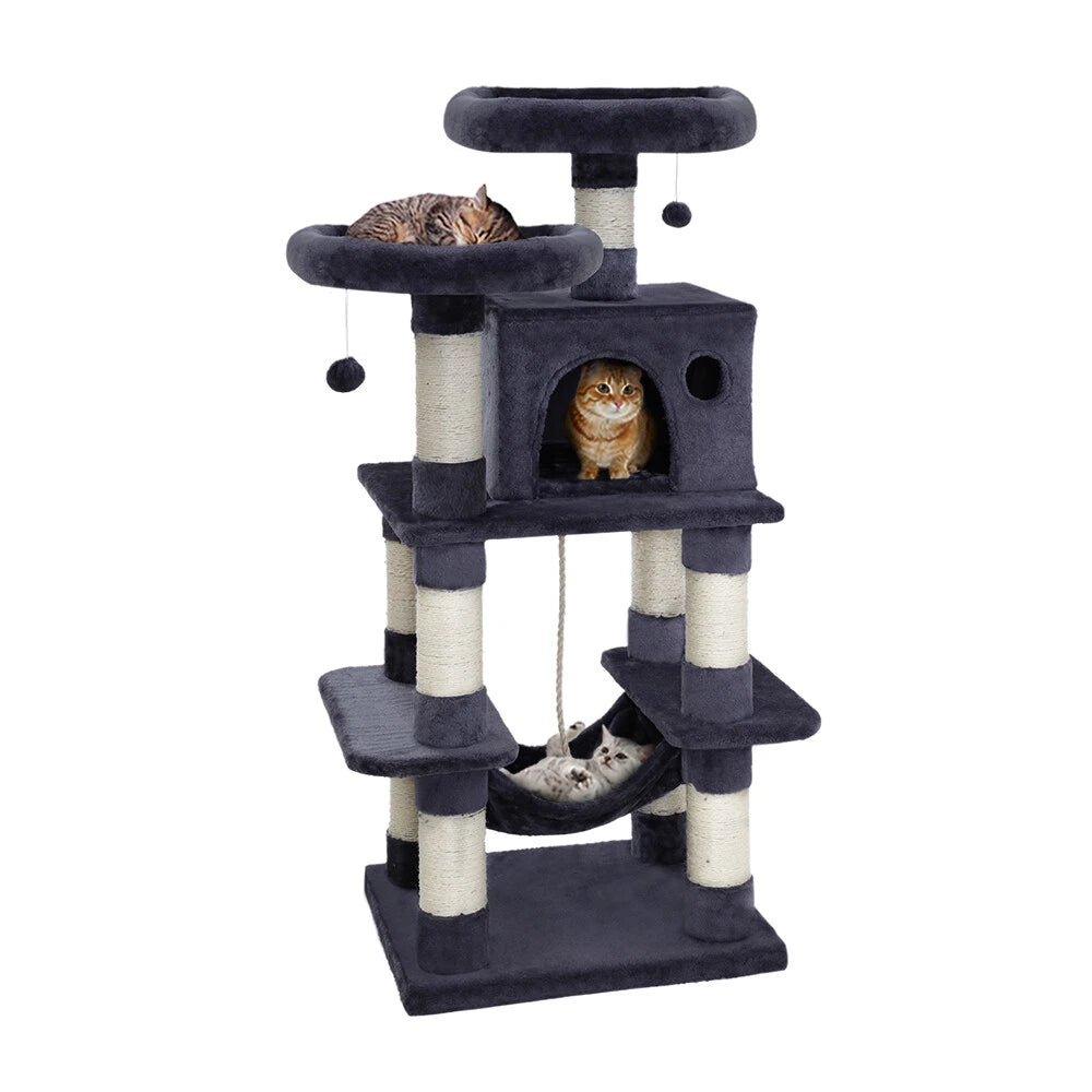 Cosmic Pets Plush Cat Tree (Polaris, Grey)