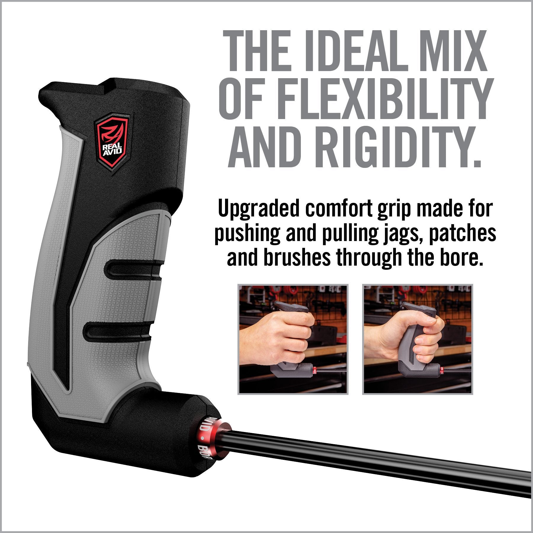 6th Image for Bore-Max® Smart Rod® – .22 – .45 cal 9″ Carbon Fiber - Real Avid