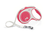 Flexi Comfort M Retractable Dog Leash (Tape, 5m, Rose, up to 25kg)