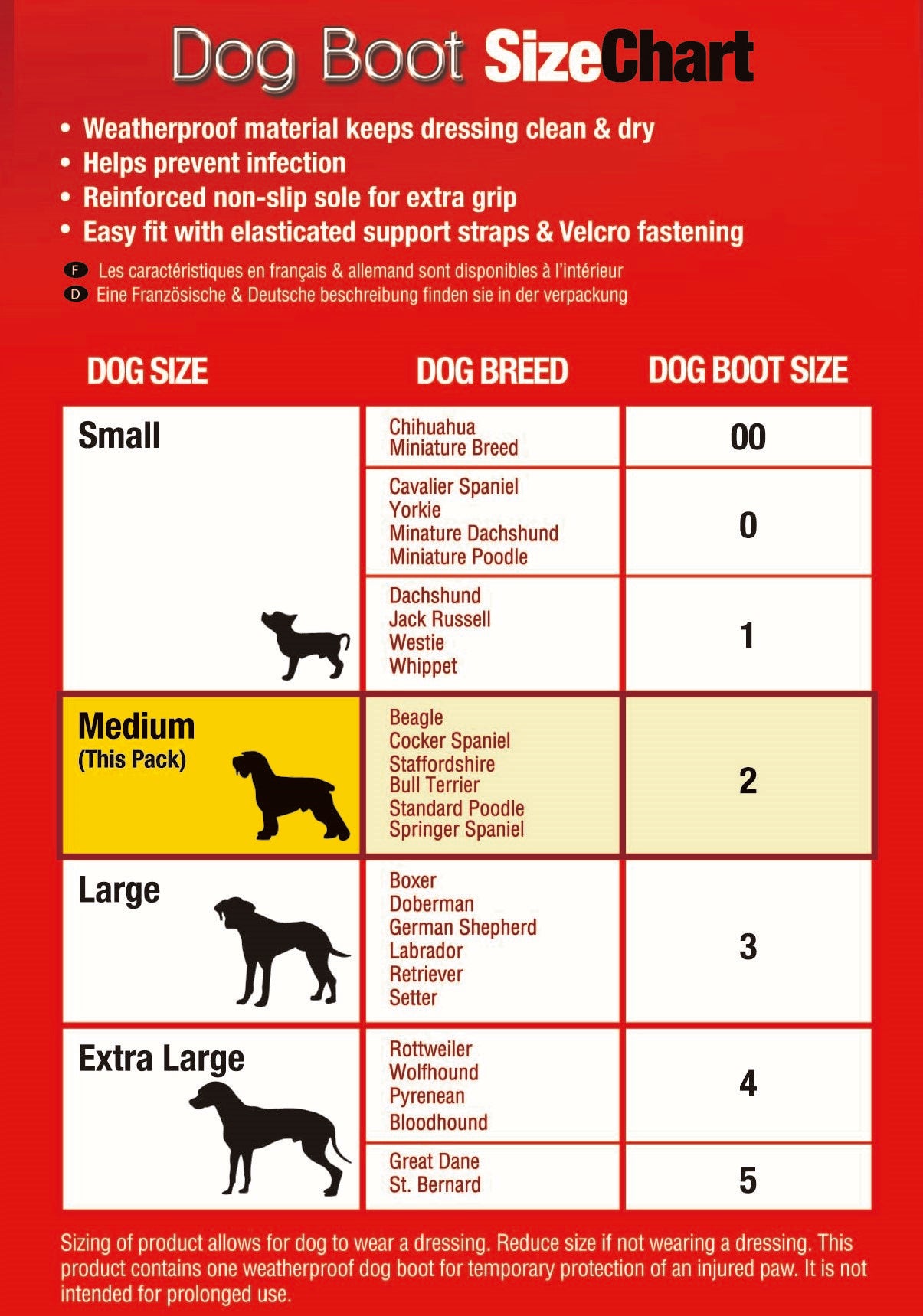 Dog Boot - Medium Size 2 - Image 3