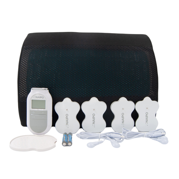 Naipo Electronic Pulse Massager with 4 Electronic Pads, Memory Foam, Cushion and Cooling Gel