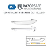 Outdoor Edge RazorEDC Lite 6-Blade Replaceable Carry Knife (Gray, 3.5")