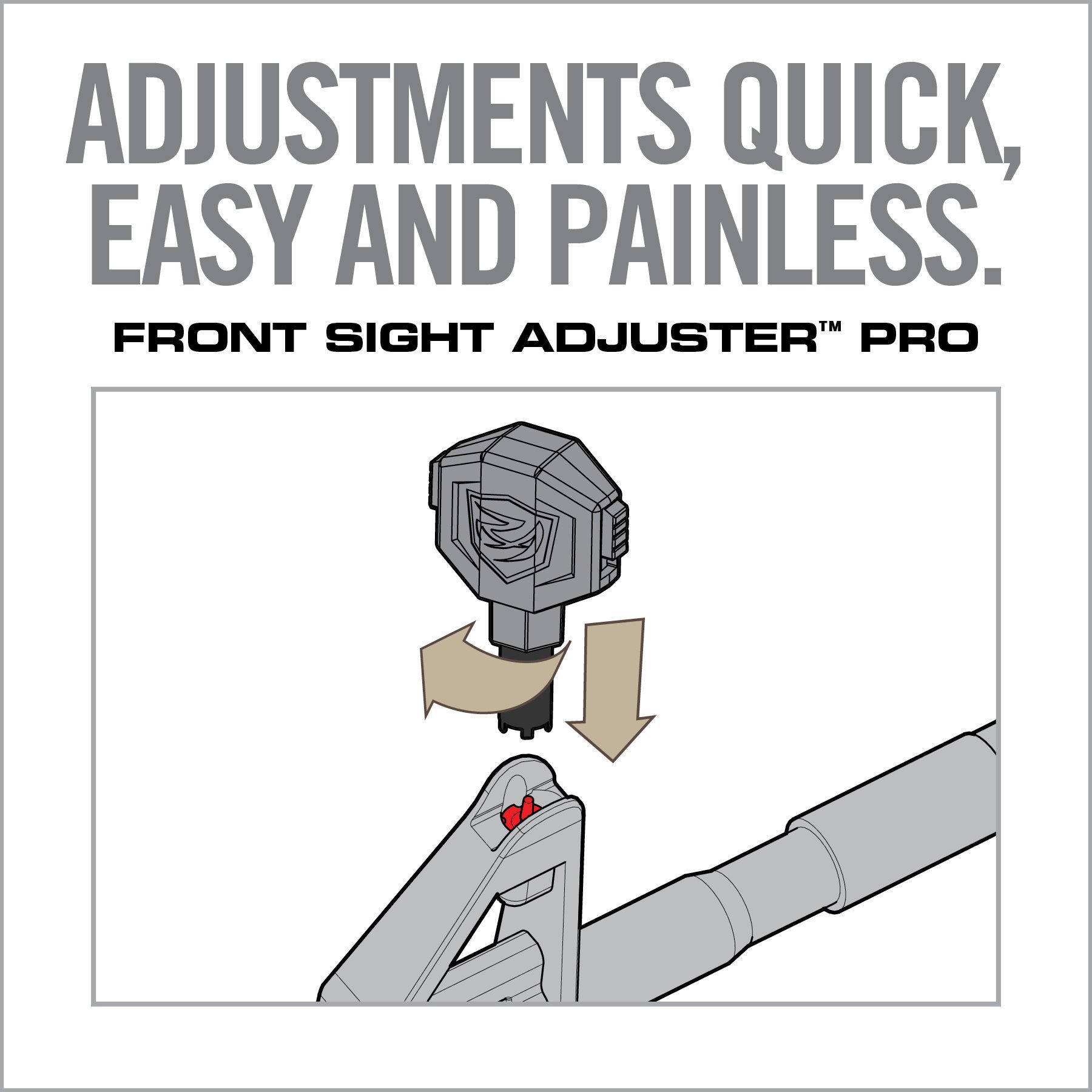6th Image for Front Sight Adjuster™ Pro - Real Avid
