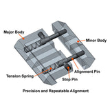 UTG® Dovetail-to-Picatinny Snap-on Rail Adaptors, 2/Pack