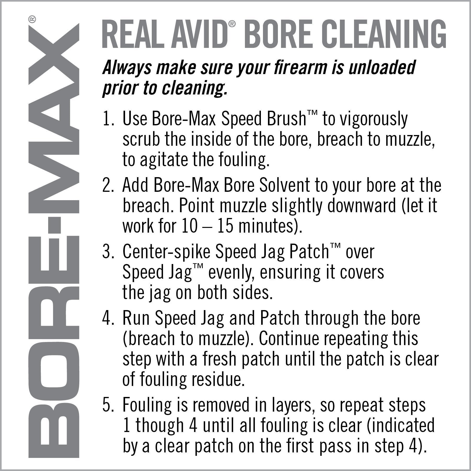 4 Image for Bore-Max® Speed Jags™ & Patches Multi-Cal Pack-Real Avid