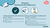 Whizzclick - teaching recall & distance sit