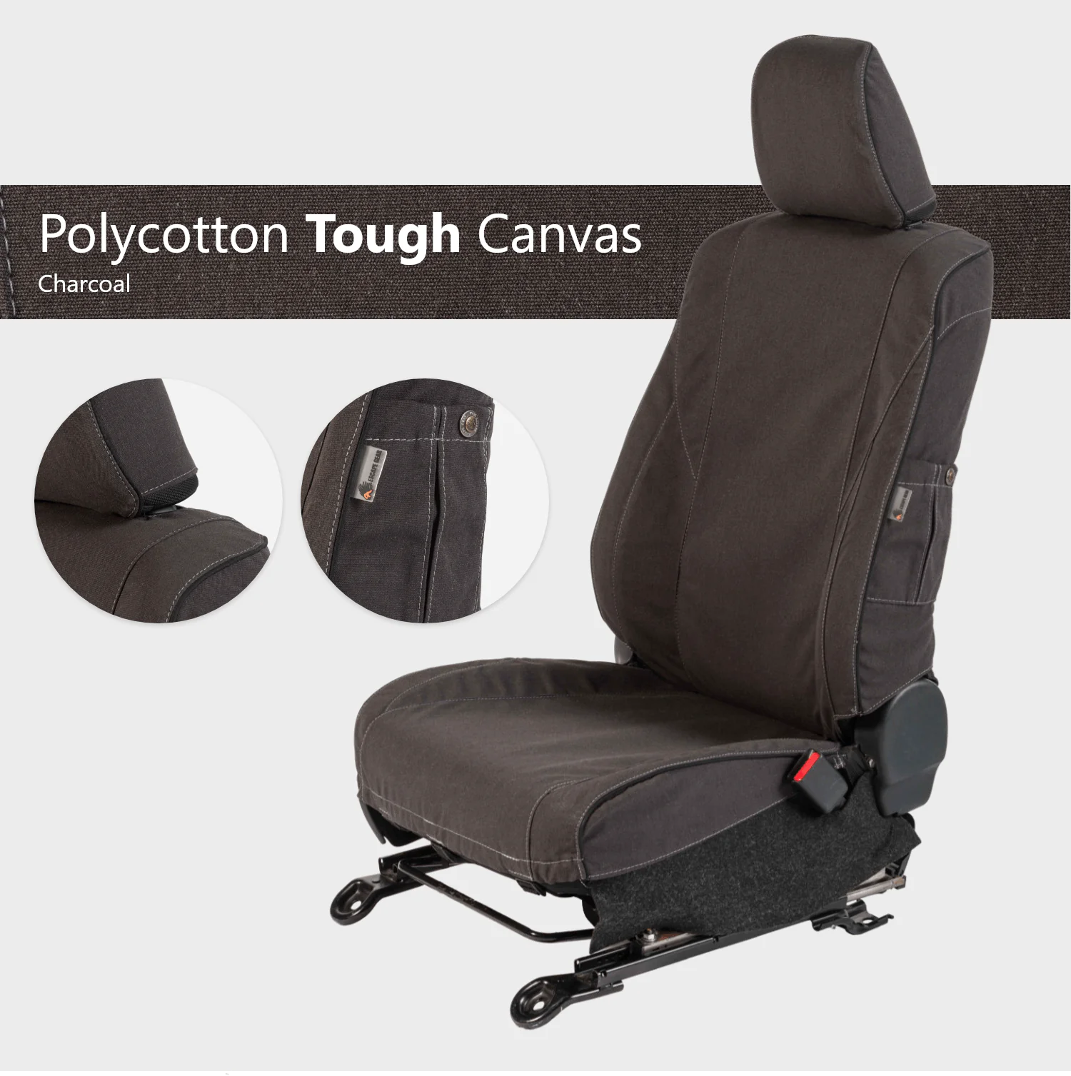 Escape Gear Seat Cover Isuzu KB Double Cab (11/2007–2010) – 2 Fronts + Solid Rear Bench