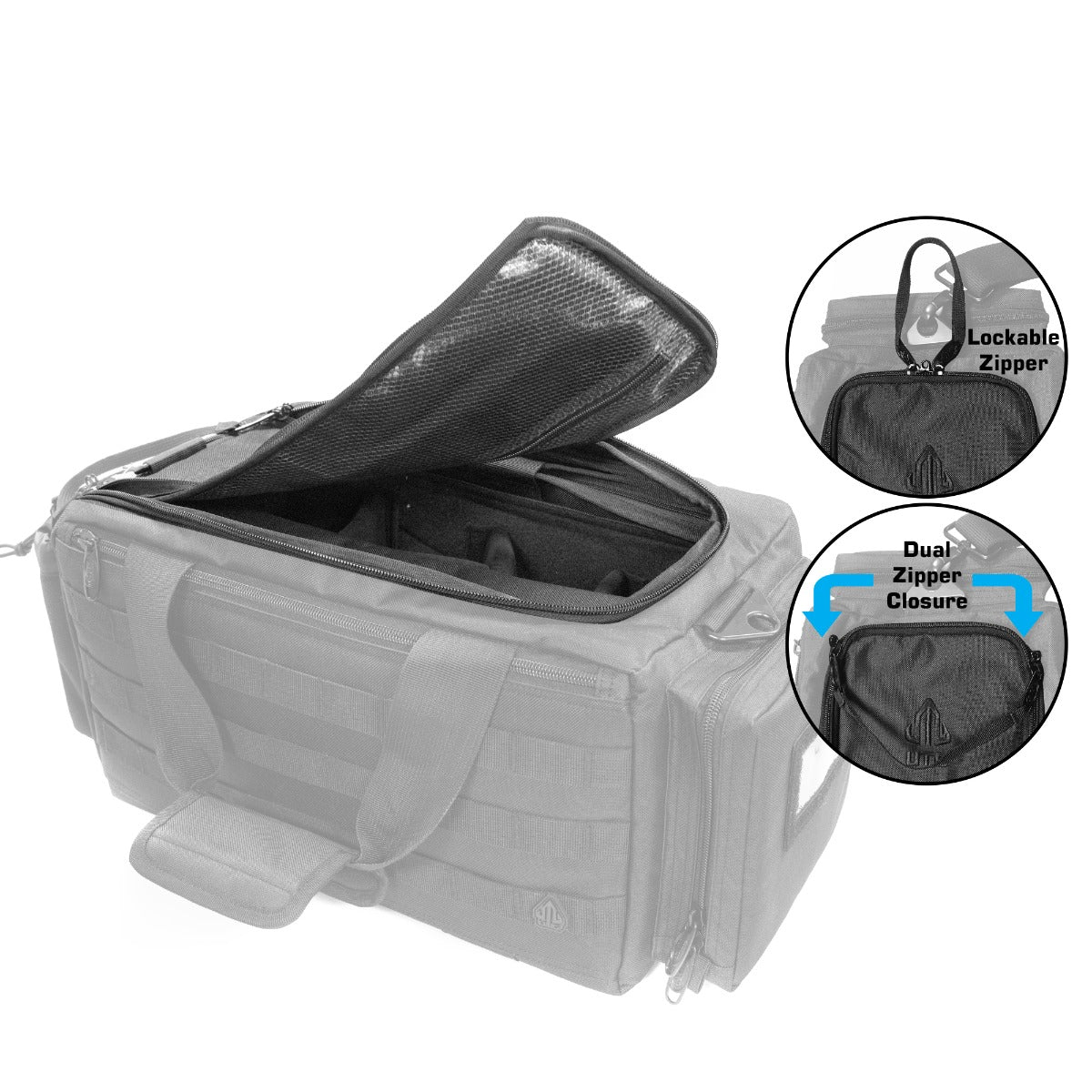 UTG® All-in-1 Range Bag, 21"x9"x8", Black