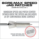 3 Image for Bore-Max® Speed Jag Patches™ Refill-HANDGUN 4″ L REFILL PACK = 9MM – .45 CAL-Real Avid