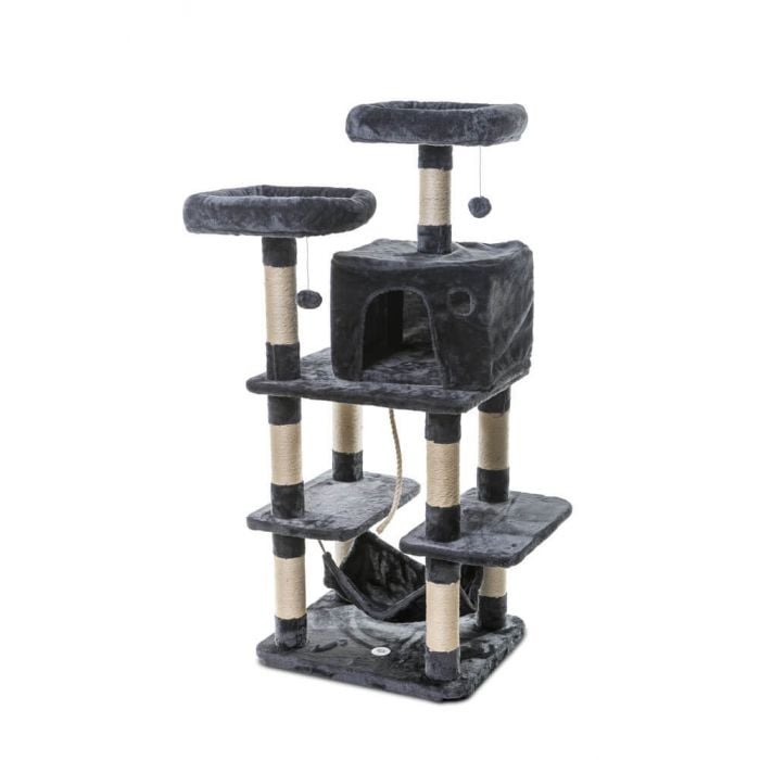 Cosmic Pets Plush Cat Tree (Polaris, Grey)