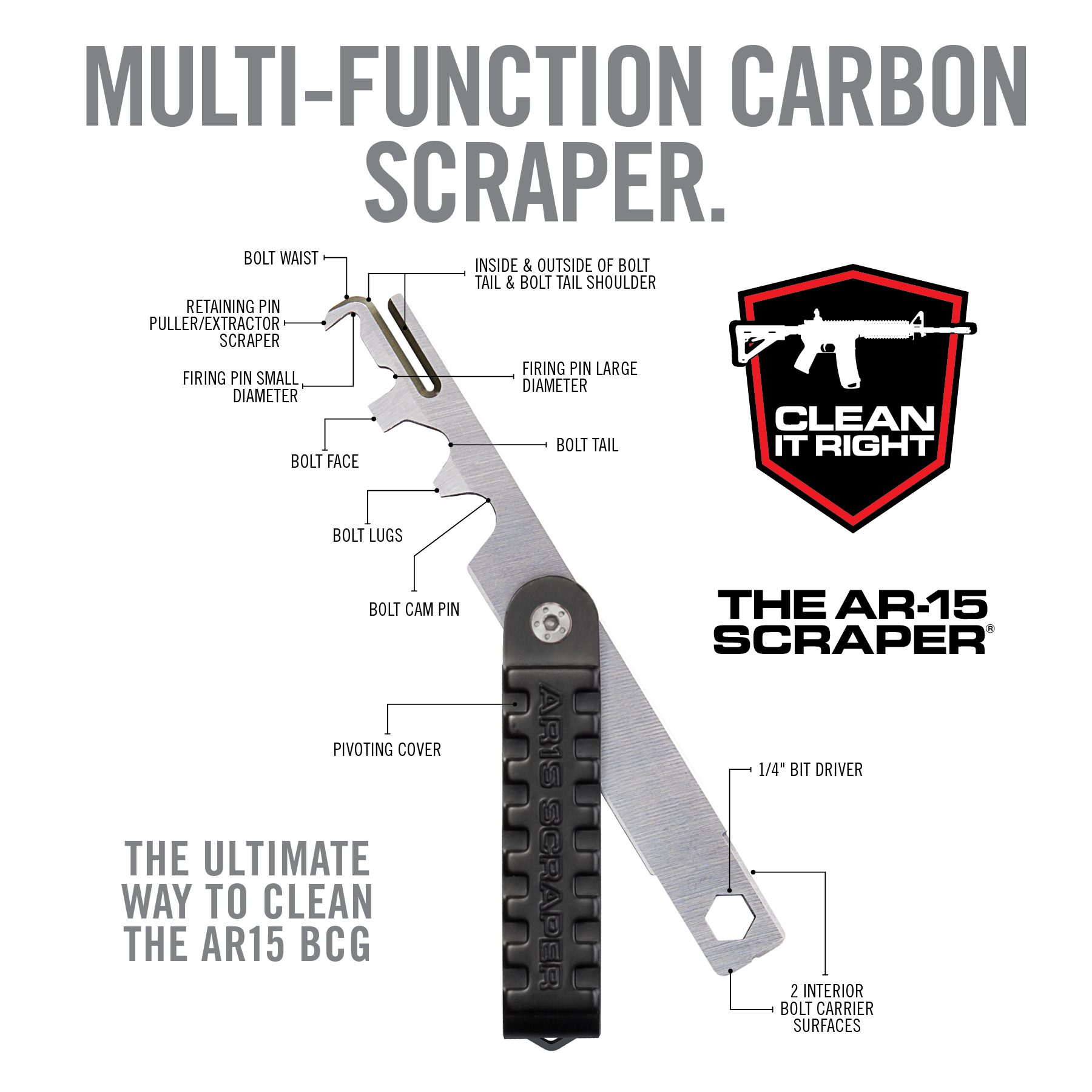 3rd Image for The AR15 Scraper™ - Real Avid