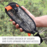 Outdoor Edge WildGuide Hunting Knife Set Product Photo all blades stored in camo sheath.