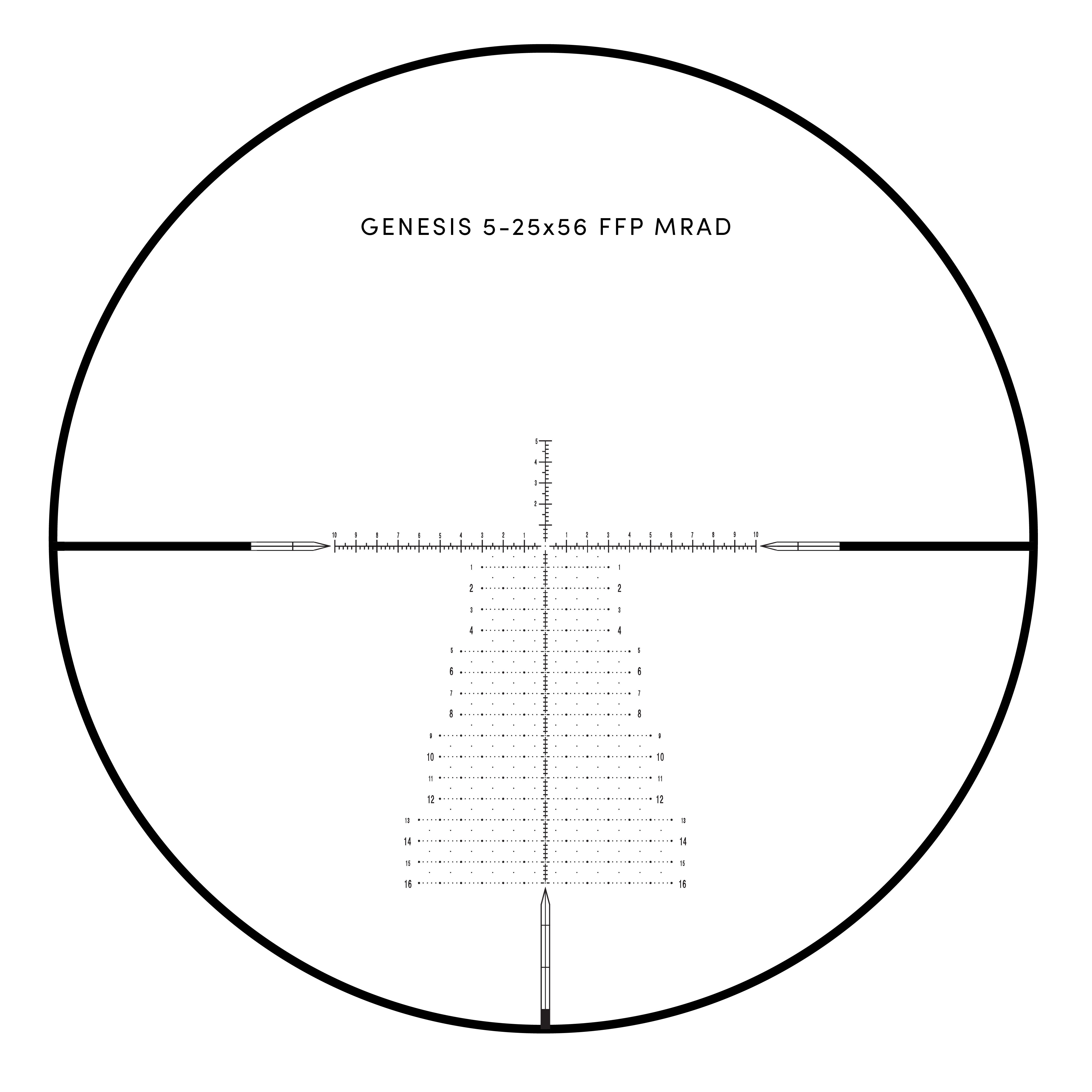 GENESIS X 5-25x56 FFP MRAD
