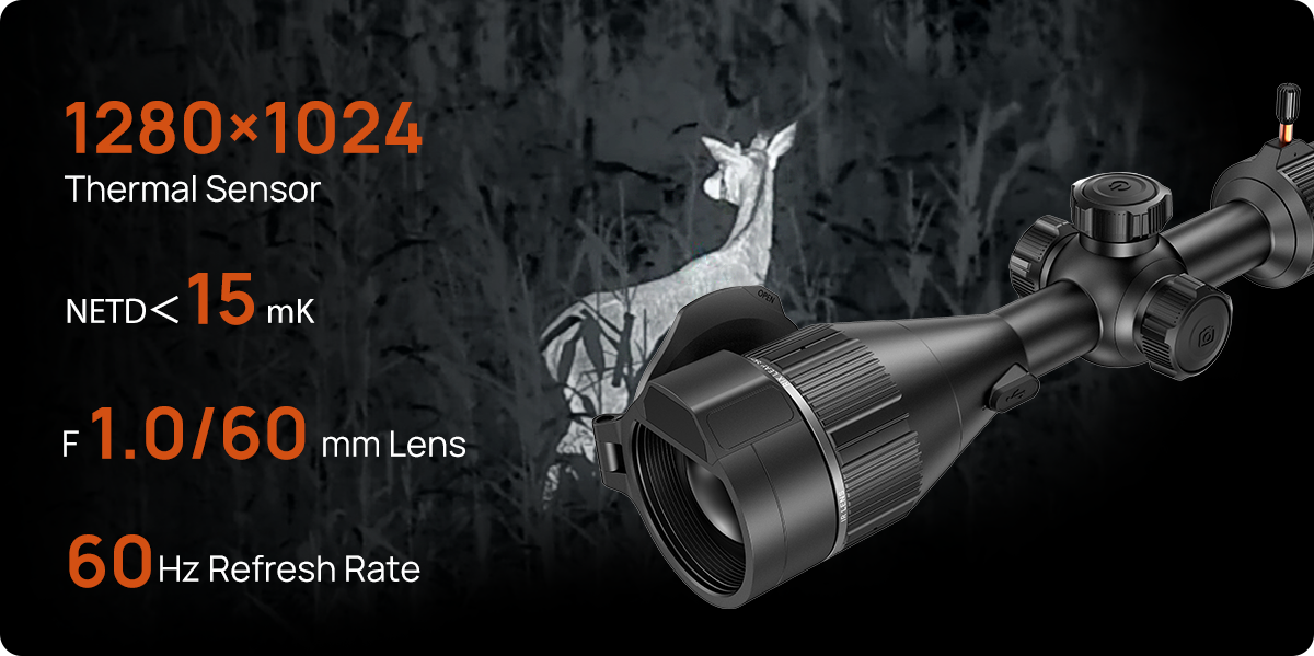 Rix RIX Leap L12R Thermal Riflescope (60mm, 1280 Resolution, LRF)