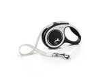Flexi Comfort XS Retractable Dog Leash (Tape, 3m, Black, up to 12kg)
