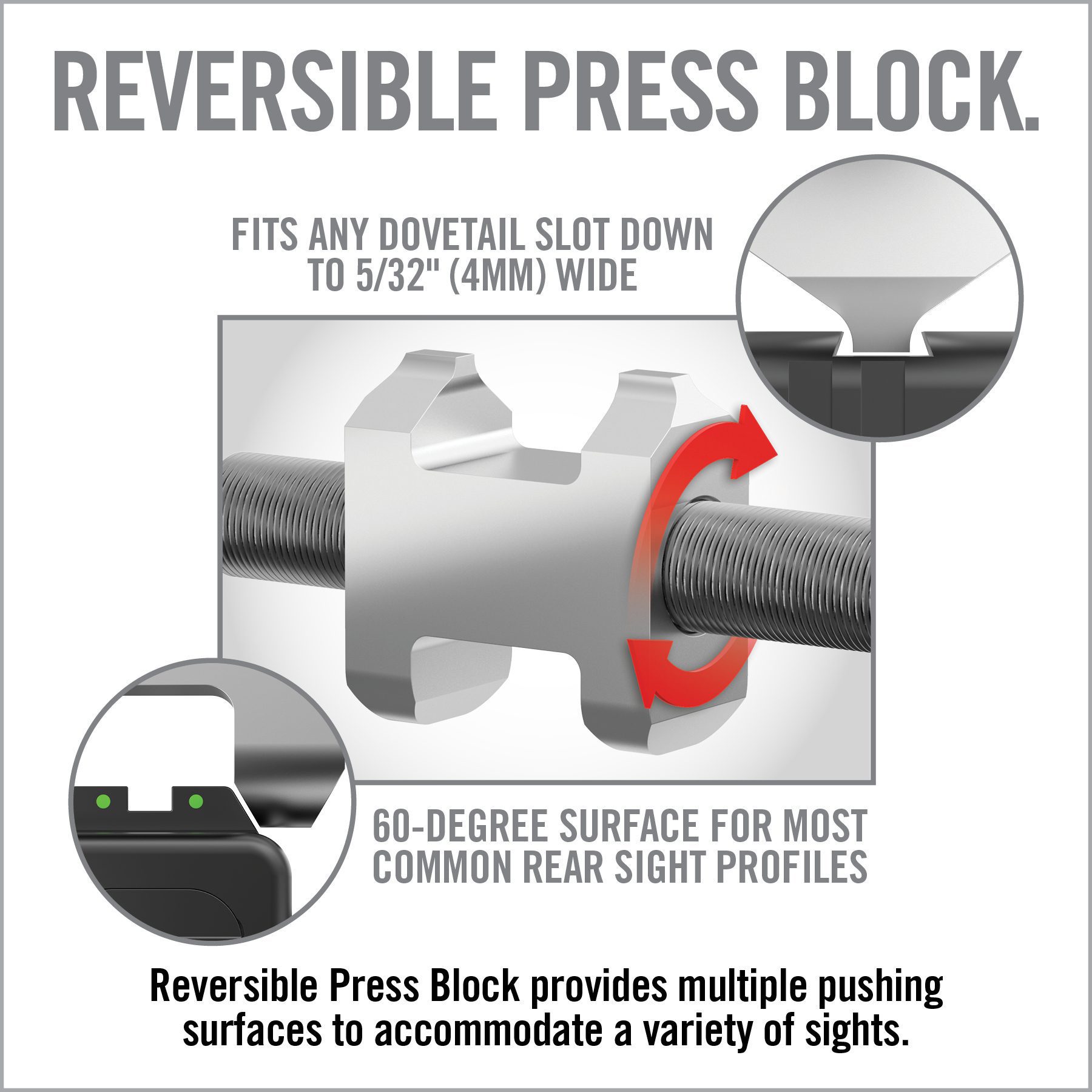 5 Image for Master Sight Pusher with Free Gun Tool Amp - Pistol-Real Avid