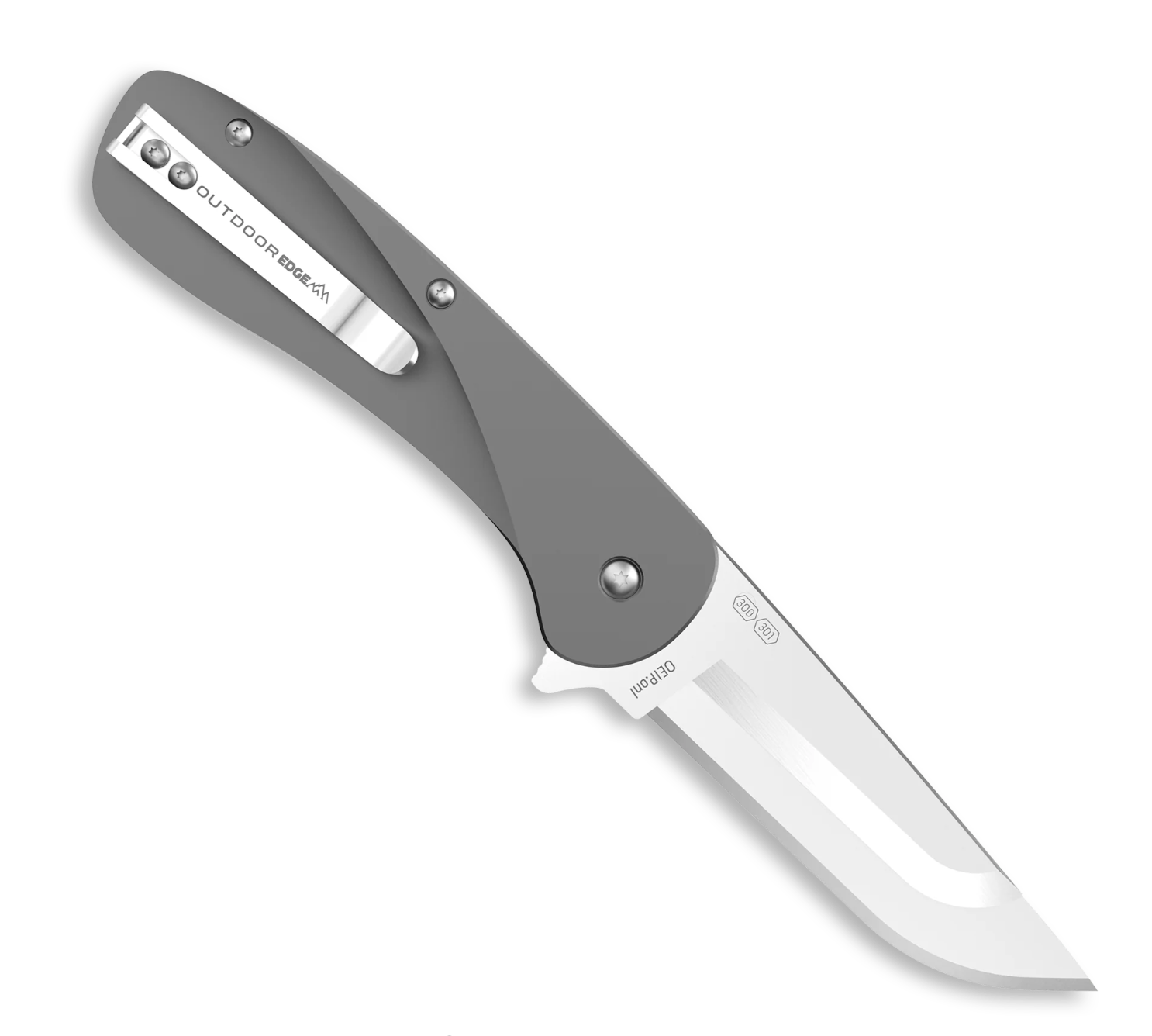Outdoor Edge Razor VX1 Replaceable Blade Spring Assisted Carry Knife (Silver, 3.0")