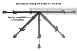 UTG RECON FLEX M-LOK Bipod Matte Black 8.0"-11.8" Center Height