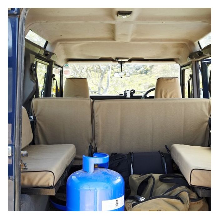 Escape Gear Seat Covers Volkswagen Transporter Double Cab 6 Seater (2016 - Present) - 1 Front, 3/4 Front Bench, Solid Rear Bench