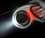 Flexi LED Lighting System (Black, attachable, with front+rear light, rechargeable/replaceable batteries)
