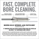 5 Image for Bore-Max® Speed Jag Patches™ Refill-HANDGUN 4″ L REFILL PACK = 9MM – .45 CAL-Real Avid