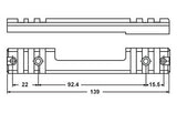 UTG Remington 700 Short Action Picatinny Steel Scope Mount