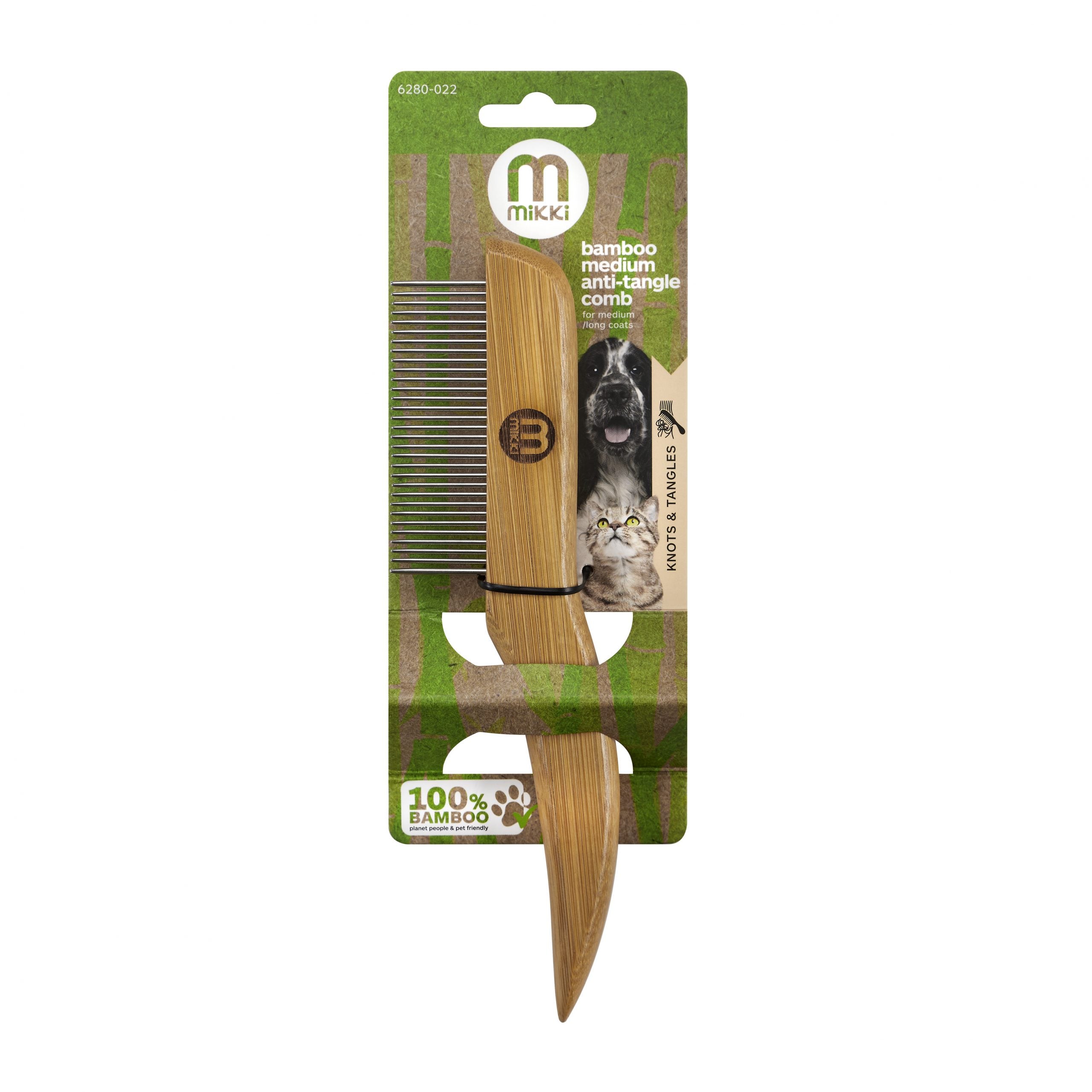 Mikki Bamboo Anti-Tangle Comb (Medium)